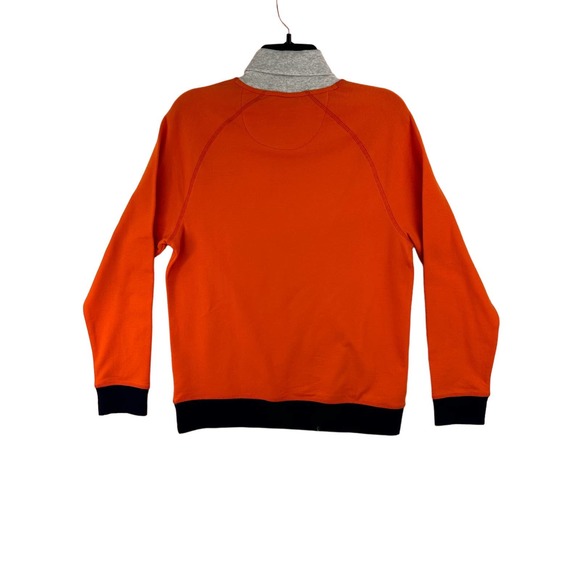 Club Room Mens Spiralite Turtleneck Sweatshirt Fire Blaze Size Small - Picture 9 of 9